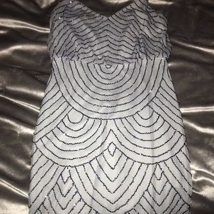 Silver Loose Fitting Dress